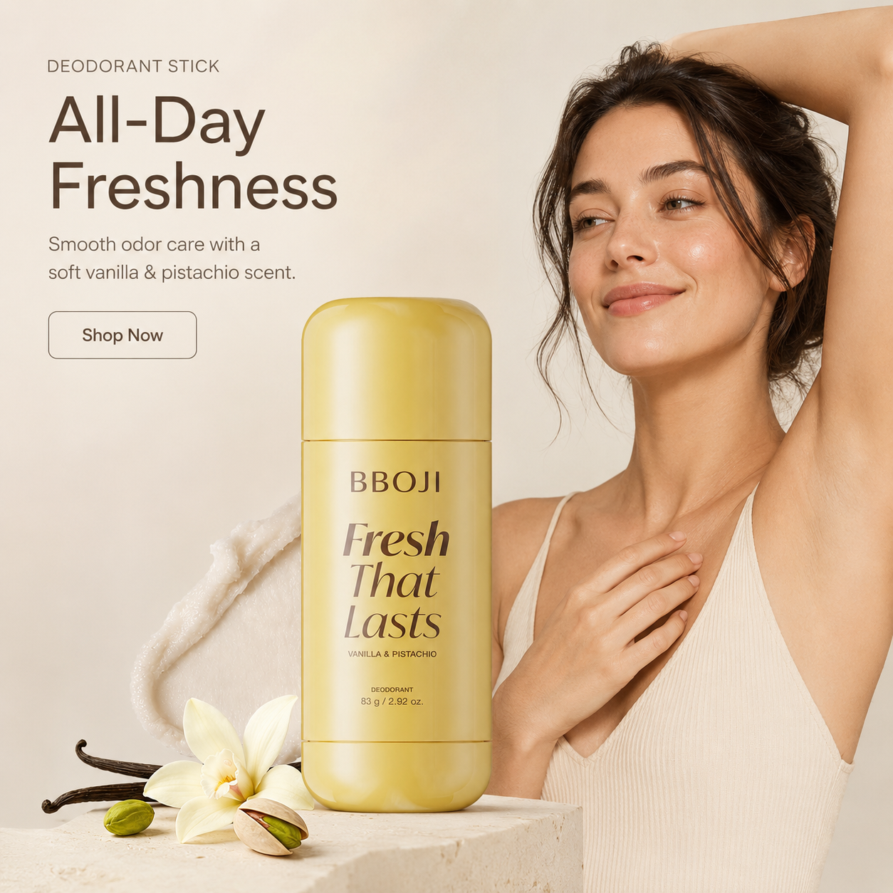 VANILLA & PISTACHIO DEODORANT