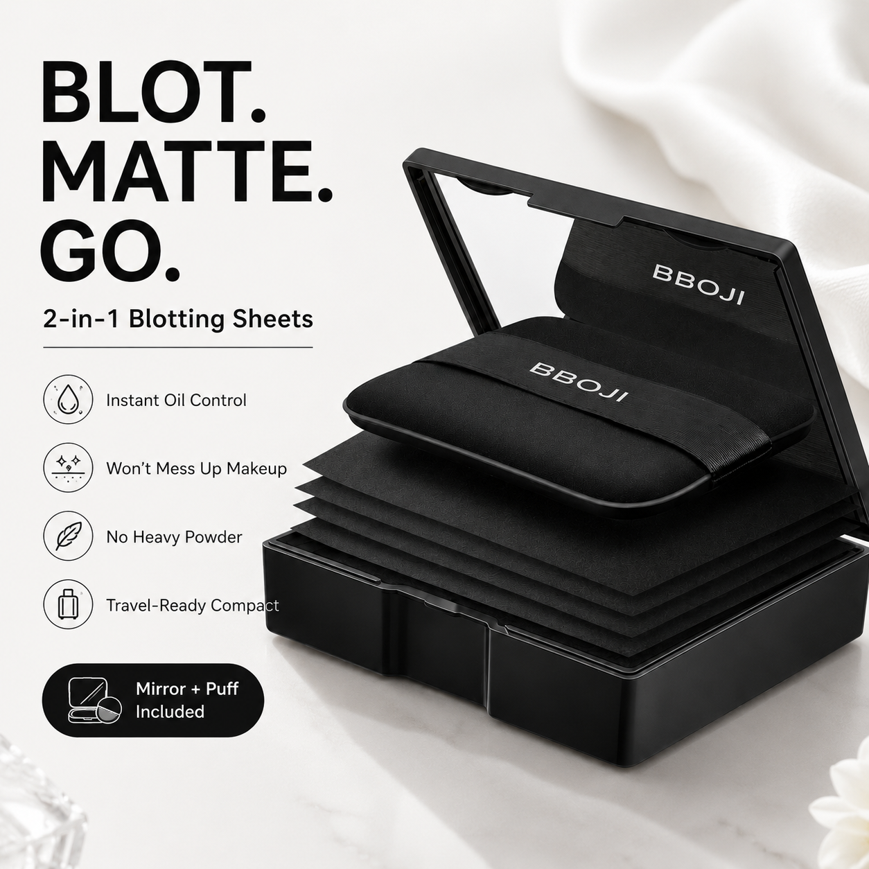 BBOJI 2-in-1 Oil Blotting Sheets