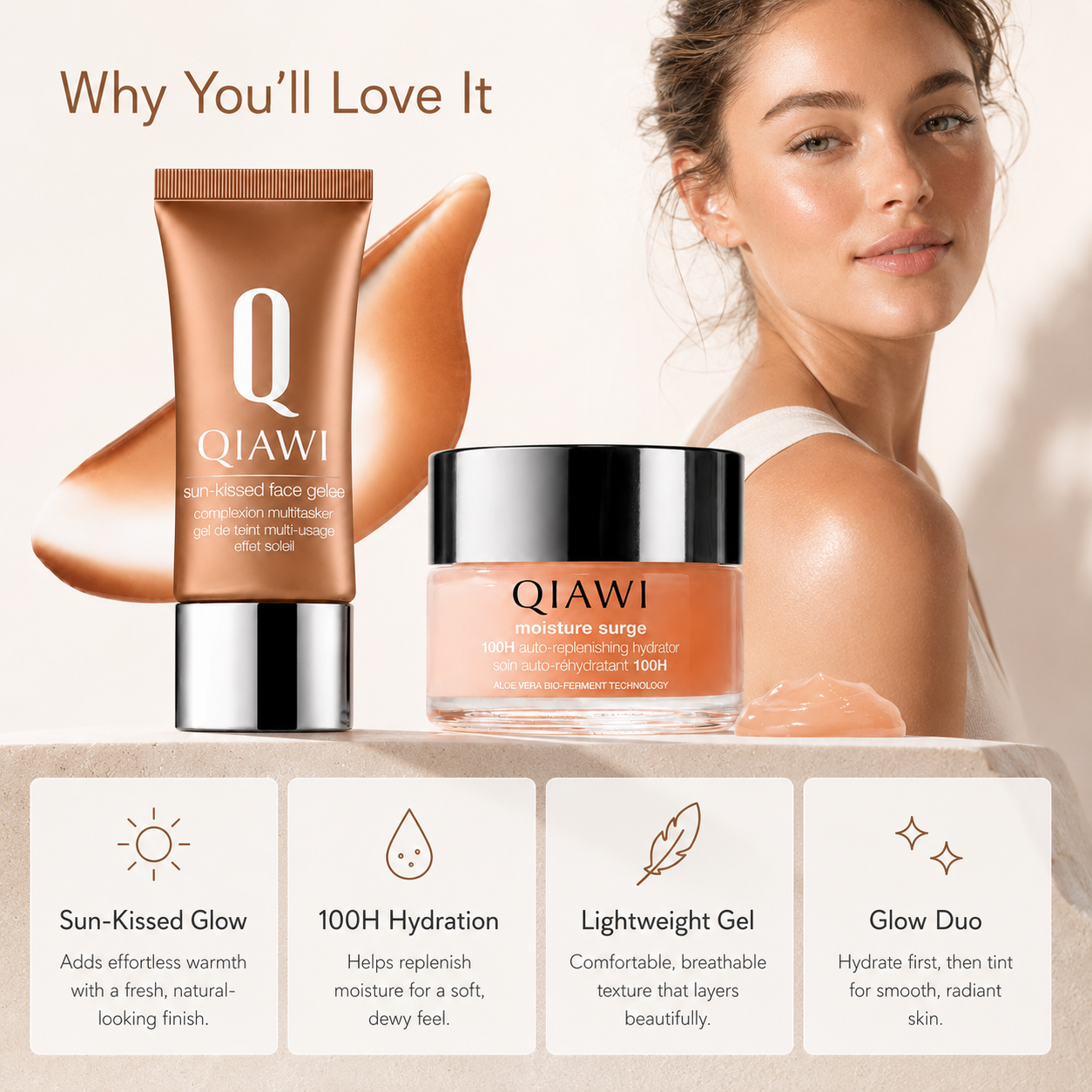Hydrate. Glow. Look Sun-Kissed.