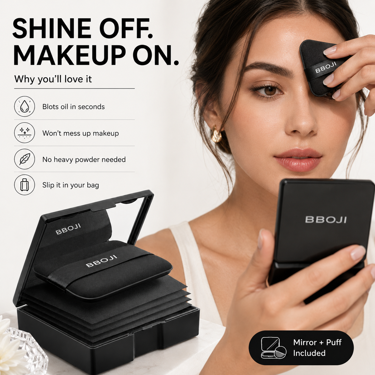 BBOJI 2-in-1 Oil Blotting Sheets