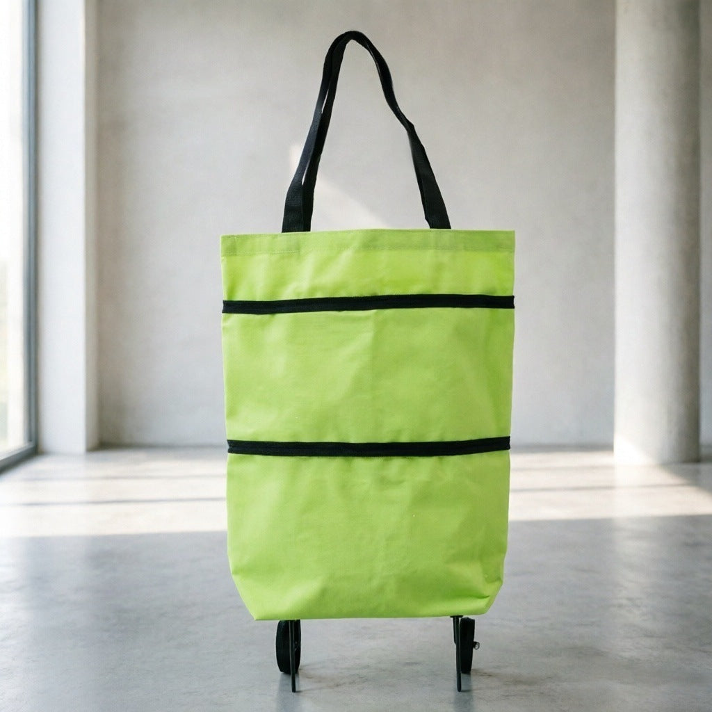 Foldable Rolling Shopping Tote
