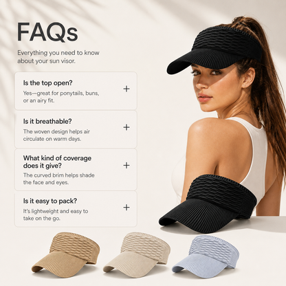 Breezy Woven Sun Visor