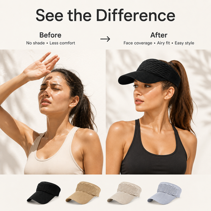 Breezy Woven Sun Visor