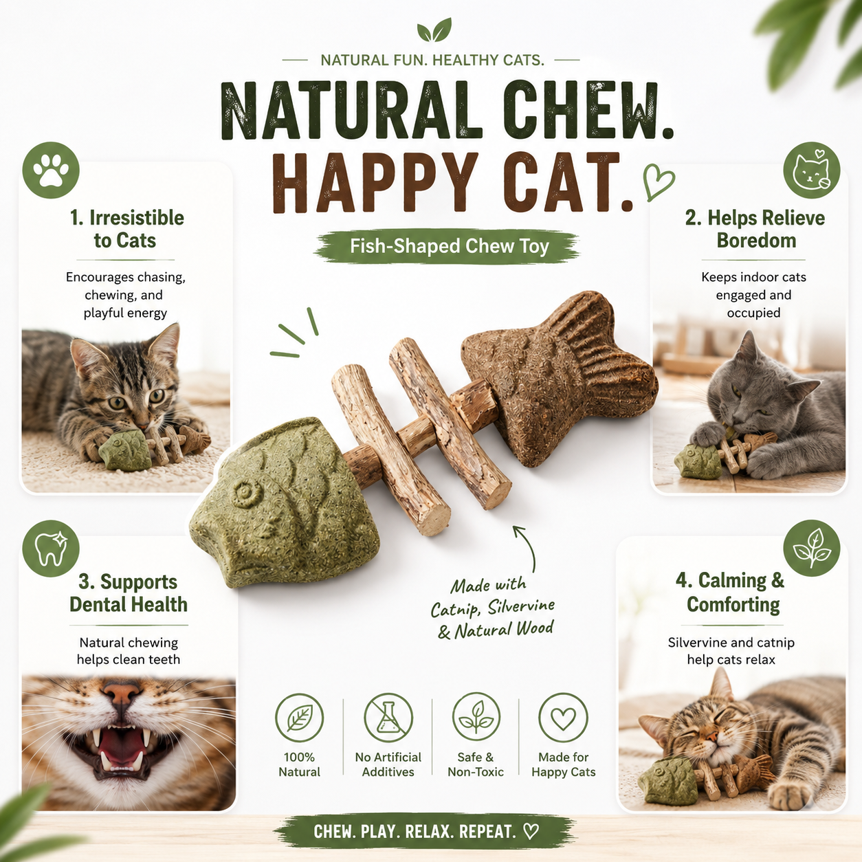 The Natural Chew Toy Cats Love