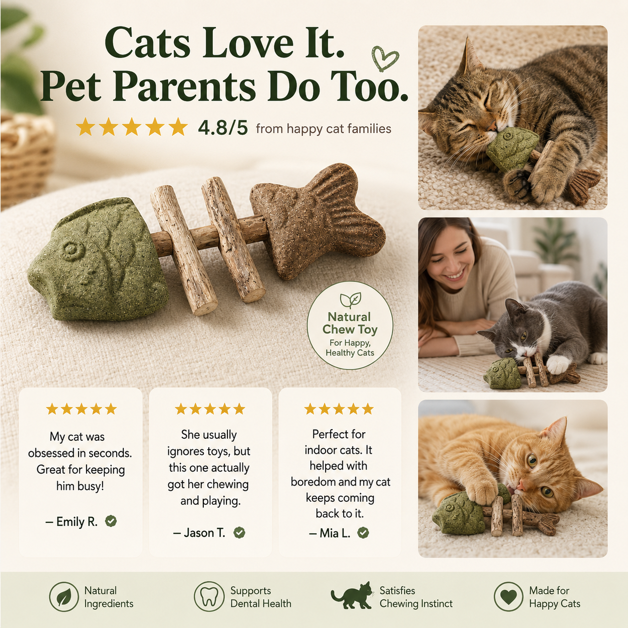 The Natural Chew Toy Cats Love